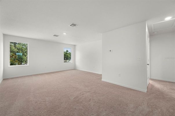 Empty room, Interior, Recessed Lighting