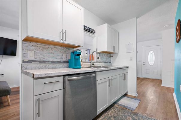 Interior, Kitchen, Wood Texture Flooring