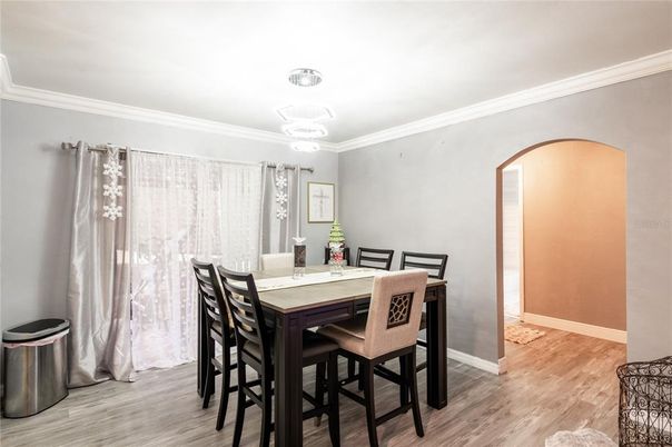 Dining room, Interior, Wood Texture Flooring
