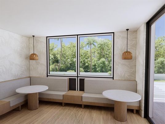 Interior, Pendant Lights, Wood Texture Flooring