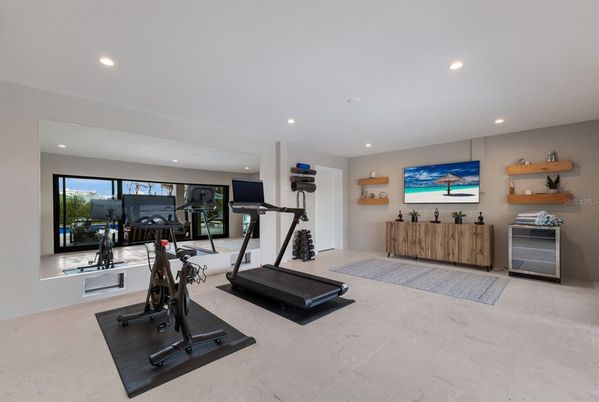 Fitness Equipment, Interior, Recessed Lighting