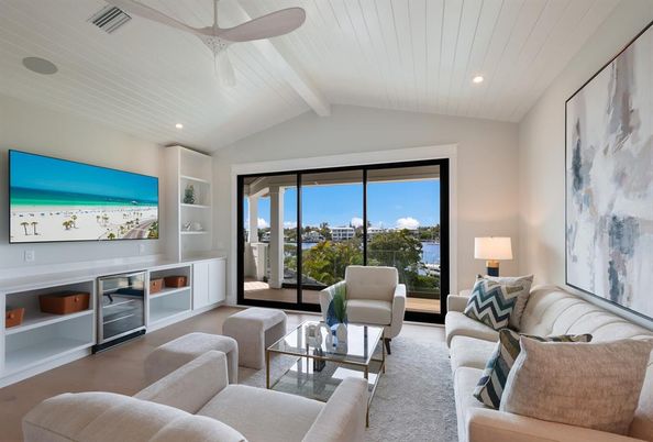 Interior, Living room, Recessed Lighting