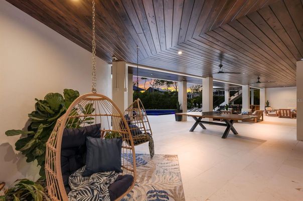 Billiard Table, Game Room, Interior, Recessed Lighting, Wooden Ceilings
