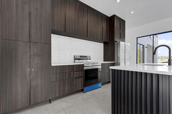 Interior, Kitchen, Recessed Lighting, Stainless Steel Appliances