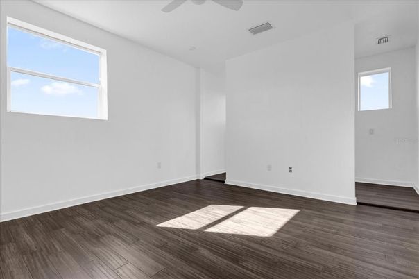 Empty room, Interior, Wood Texture Flooring