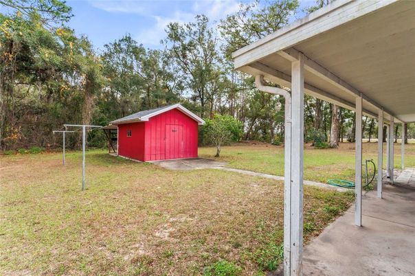 Backyard, Detached Garage, Exterior