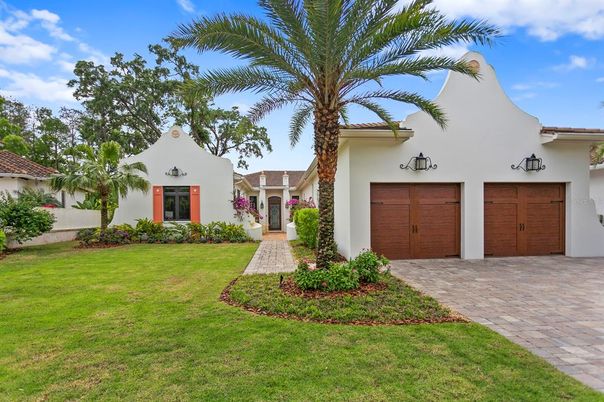 Attached, Backyard, Exterior, Facade, Spanish Mediterranean