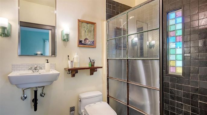 Bathroom, Glass Shower, Interior