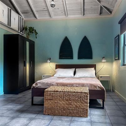 Bedroom, Interior, Wooden Ceilings