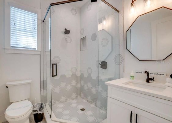 Bathroom, Glass Shower, Interior