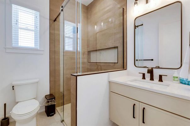 Bathroom, Glass Shower, Interior