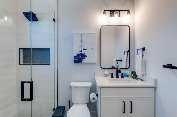 Bathroom, Glass Shower, Interior
