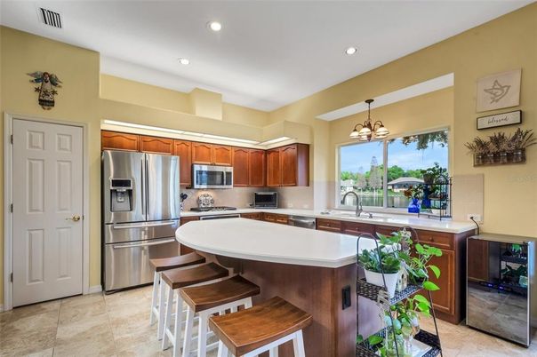 Interior, Kitchen, Pendant Lights, Recessed Lighting, Stainless Steel Appliances