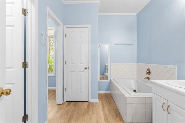 Bathroom, Interior, Wood Texture Flooring