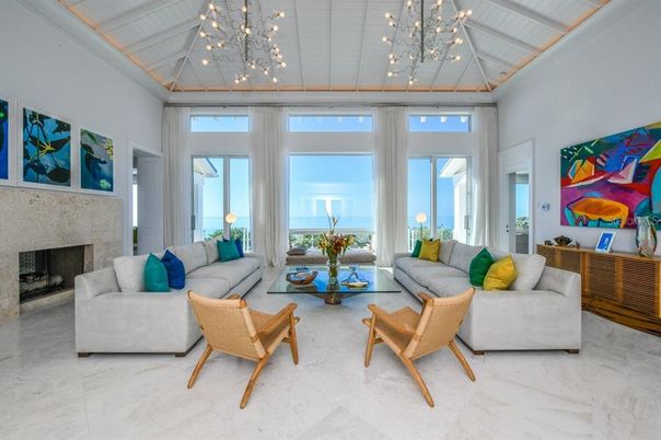Fireplace, Interior, Living room, Marble, Pendant Lights