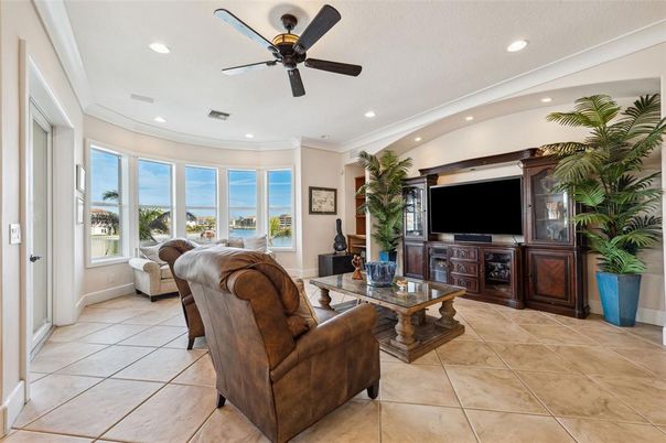 Interior, Living room, Recessed Lighting