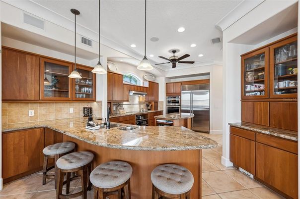 Interior, Kitchen, Pendant Lights, Recessed Lighting, Stainless Steel Appliances
