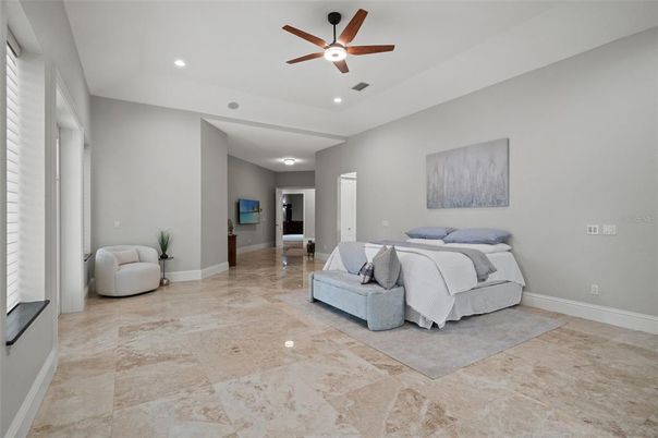 Bedroom, Interior, Recessed Lighting