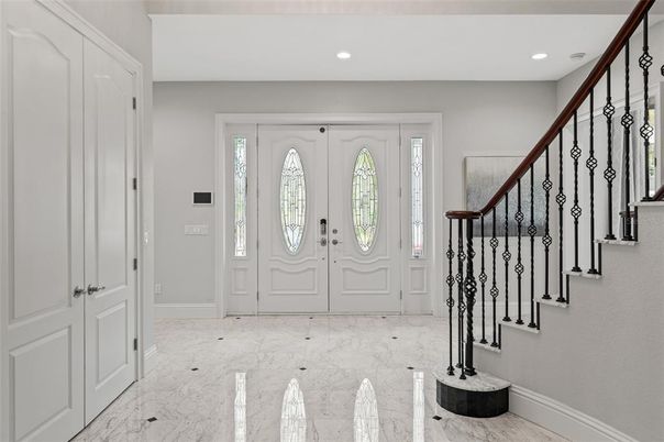Interior, Marble, Recessed Lighting