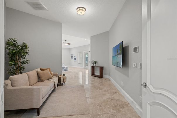Interior, Living room, Recessed Lighting