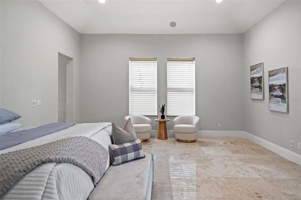 Bedroom, Interior, Recessed Lighting