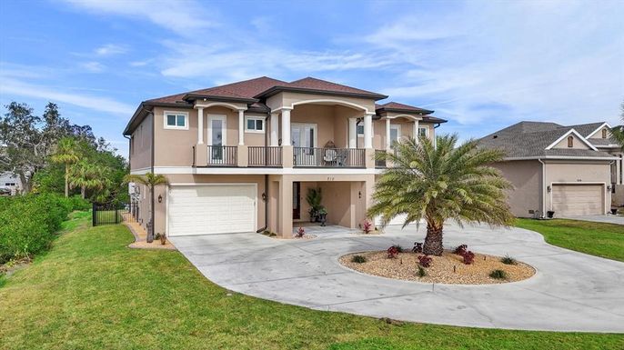Attached, Backyard, Exterior, Facade, Mediterranean