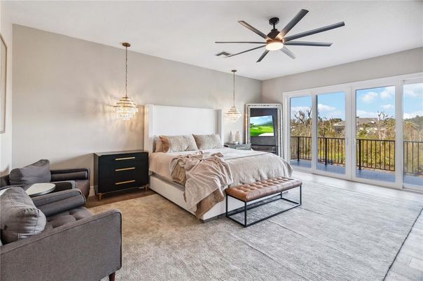 Bedroom, Interior, Pendant Lights