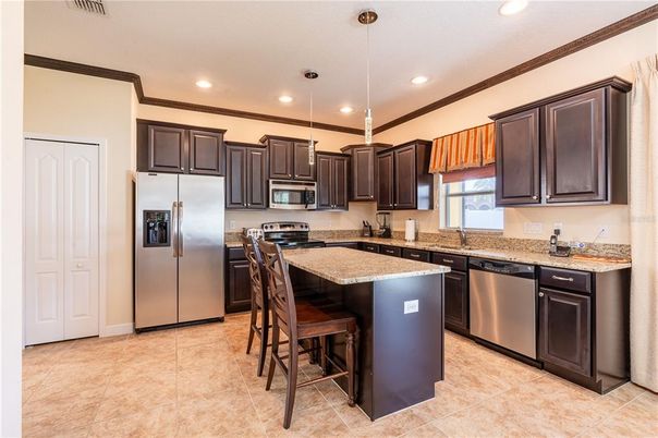 Interior, Kitchen, Pendant Lights, Recessed Lighting, Stainless Steel Appliances