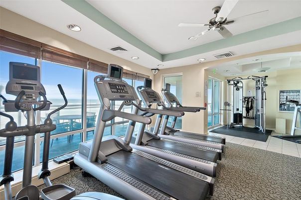 Fitness Equipment, Gym, Interior, Recessed Lighting, Water