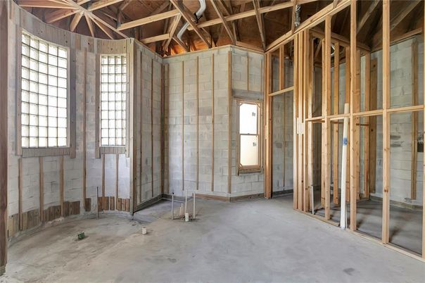 Empty room, Interior, Wooden Beams, Wooden Walls