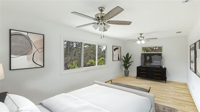 Bedroom, Interior, Wood Texture Flooring