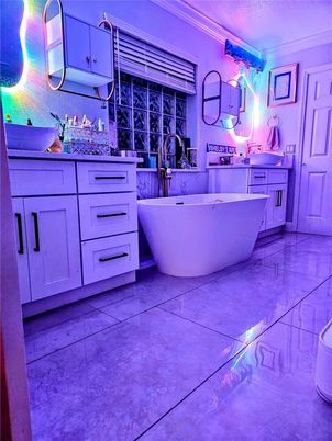 Bathroom, Dual Sink Vanities, Free Standing Baths, Interior