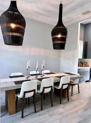 Dining room, Interior, Wood Texture Flooring