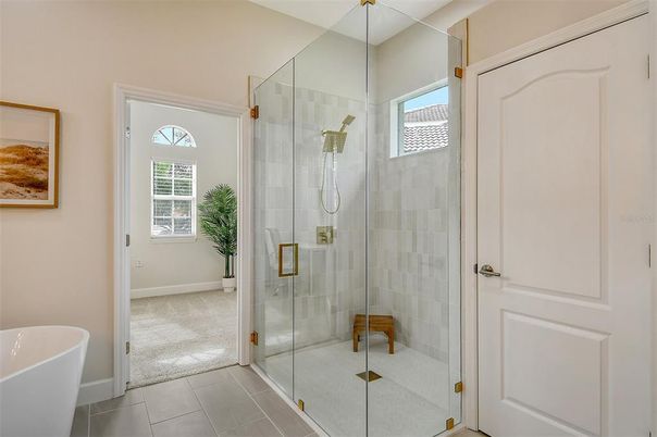 Bathroom, Free Standing Baths, Glass Shower, Interior