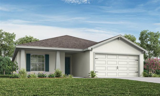 Attached, Exterior, Facade, Ranch
