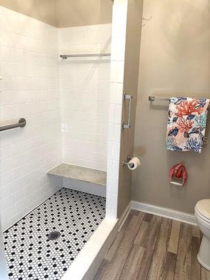 Bathroom, Interior, Wood Texture Flooring