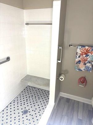 Bathroom, Interior, Wood Texture Flooring