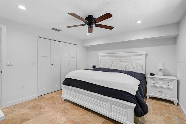 Bedroom, Interior, Recessed Lighting