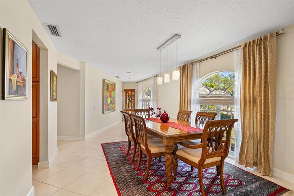 Dining room, Interior, Pendant Lights