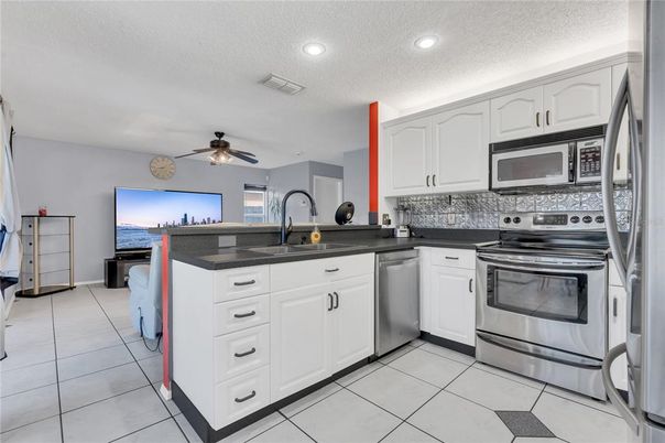 Interior, Kitchen, Recessed Lighting, Stainless Steel Appliances