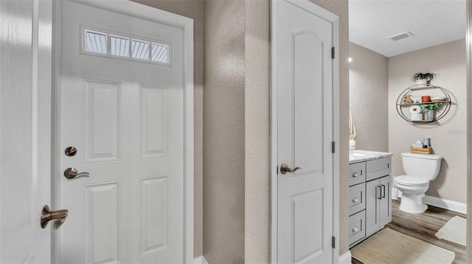 Bathroom, Interior, Wood Texture Flooring
