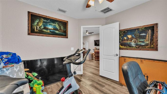 Fitness Equipment, Interior, Wood Texture Flooring