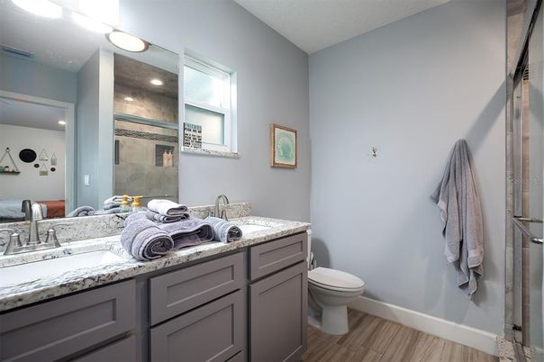 Bathroom, Interior, Wood Texture Flooring