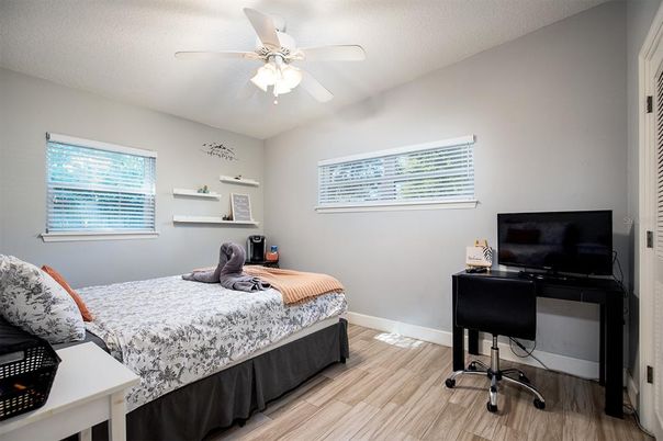 Bedroom, Home Office, Interior, Wood Texture Flooring