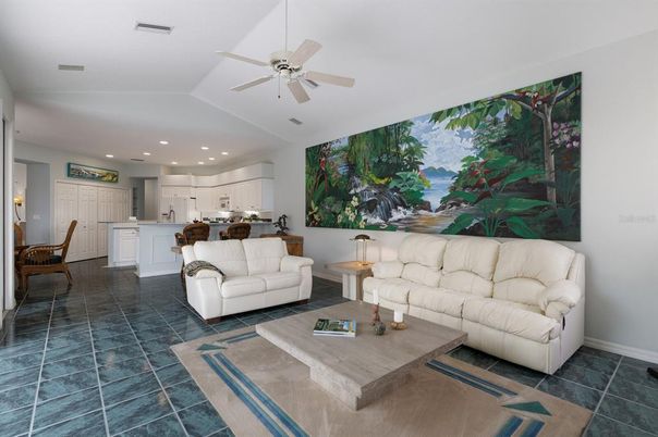 Dining room, Interior, Kitchen, Living room, Recessed Lighting