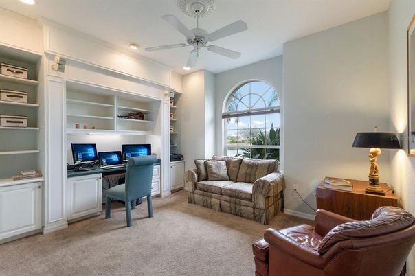 Home Office, Interior, Recessed Lighting