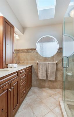 Bathroom, Dual Sink Vanities, Glass Shower, Interior