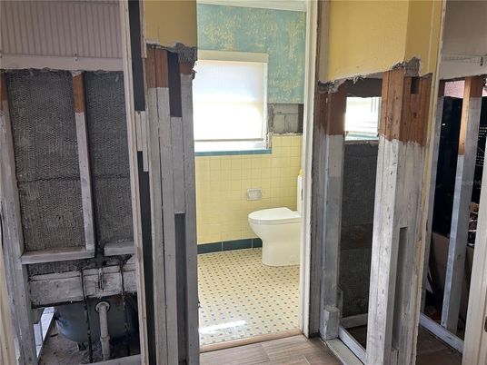 Bathroom, Interior, Wood Texture Flooring