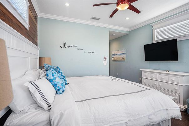 Bedroom, Interior, Recessed Lighting