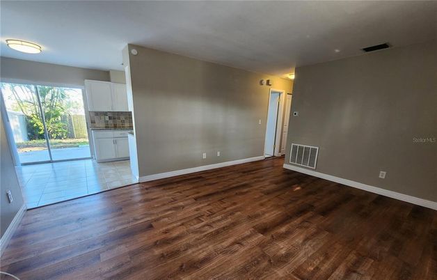 Empty room, Interior, Kitchen, Wood Texture Flooring